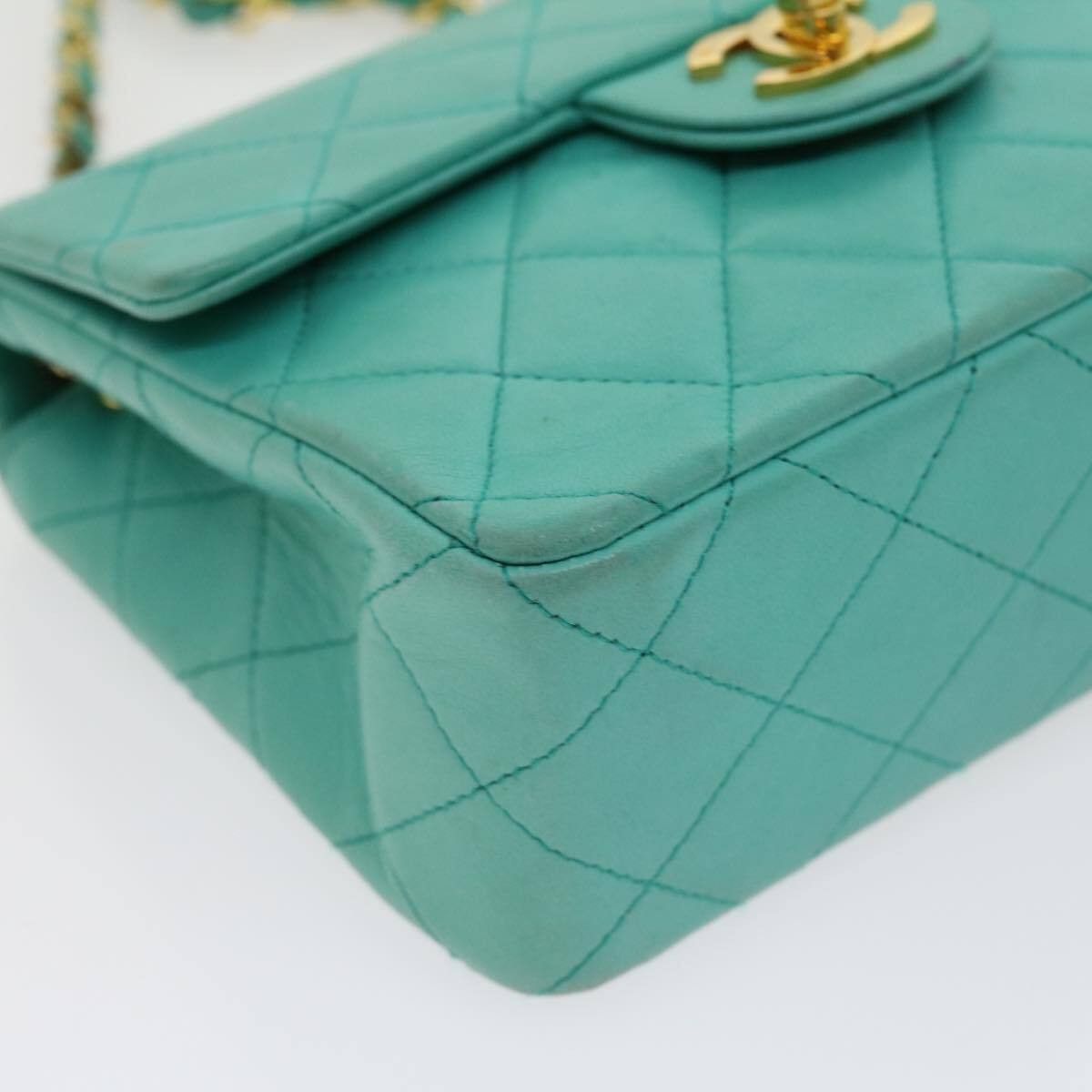 Chanel Chanel Vintage Square Classic Single Flap Bag Quilted Lambskin Size ONE SIZE - 10 Thumbnail