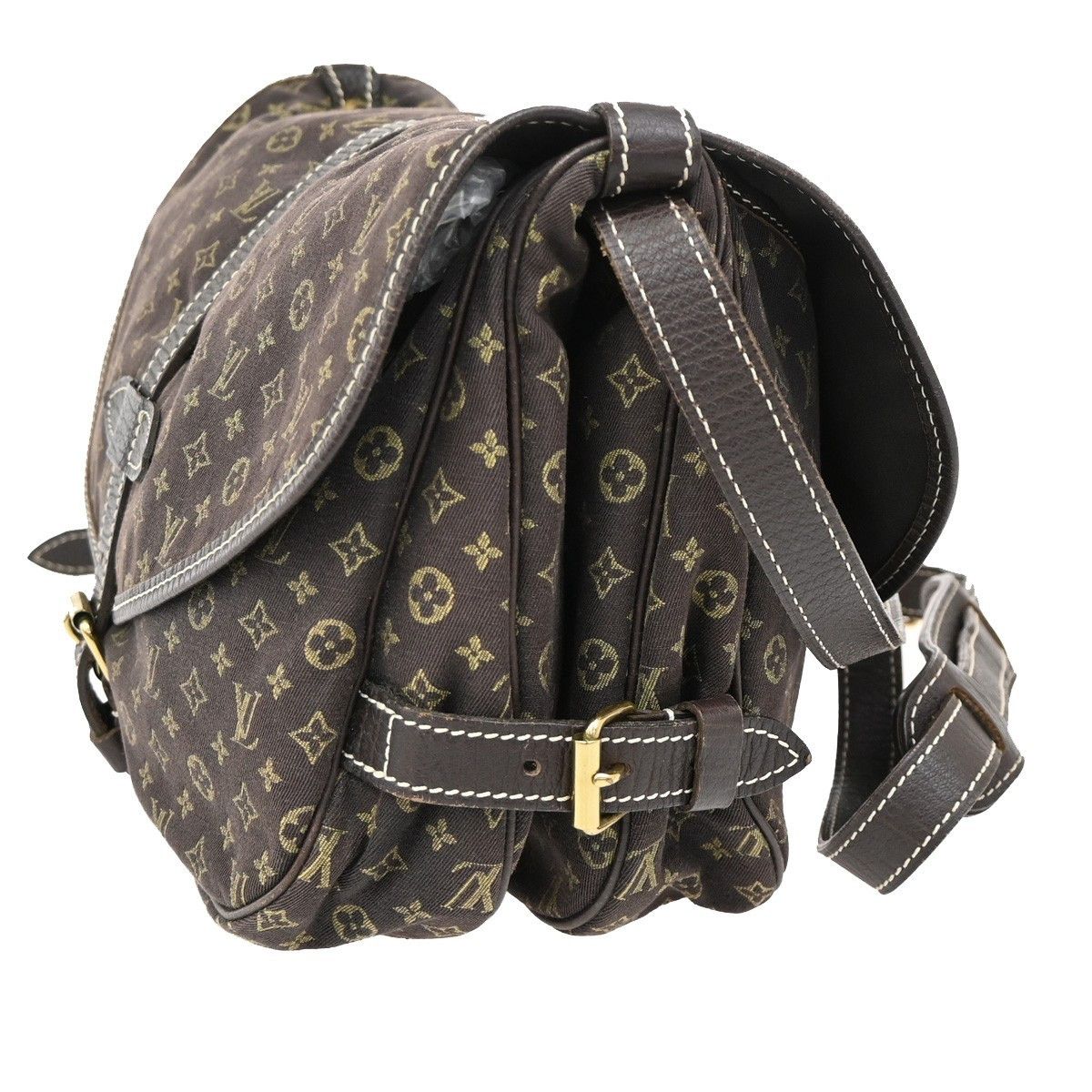 Louis Vuitton Louis Vuitton Saumur Handbag Mini Lin Size ONE SIZE - 3 Thumbnail