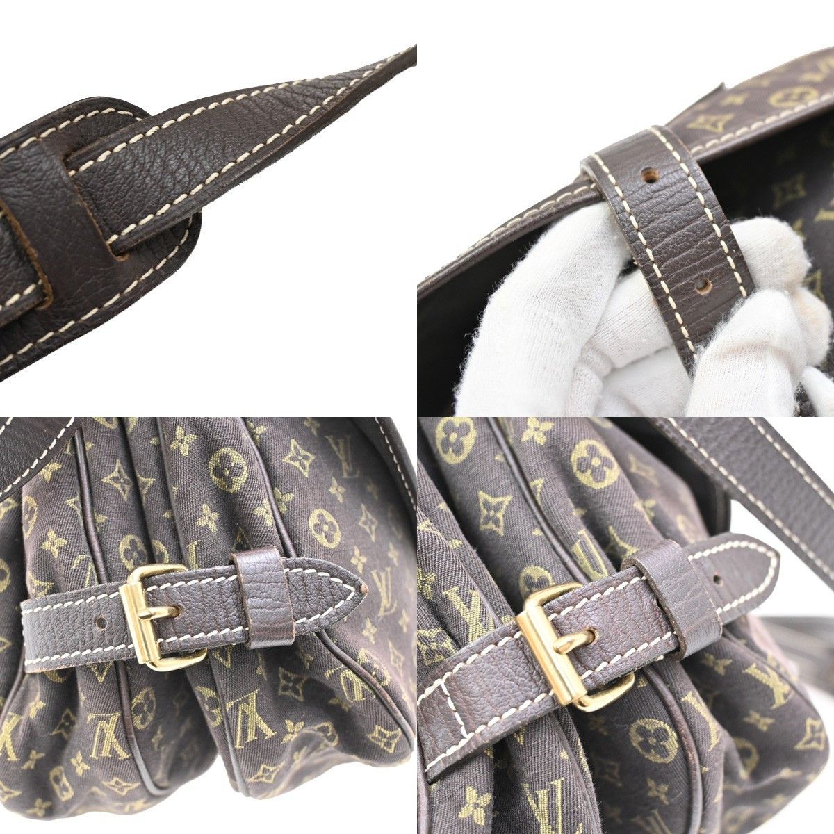 Louis Vuitton Louis Vuitton Saumur Handbag Mini Lin Size ONE SIZE - 11 Thumbnail