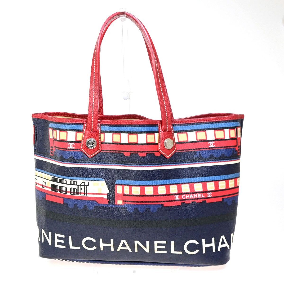 Chanel Chanel Le Train Tote Printed Coated Canvas Size ONE SIZE - 2 Thumbnail