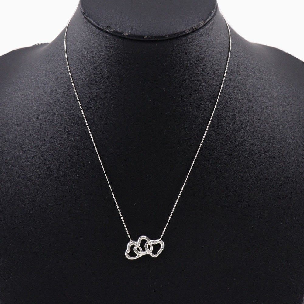 Tiffany & Co. Tiffany & Co. Triple Heart Pendant Necklace Sterling Silver Size ONE SIZE - 10 Thumbnail