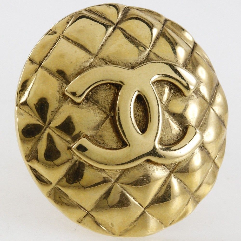 Chanel Chanel Vintage Round CC Clip-On Earring Metal Size ONE SIZE - 4 Thumbnail