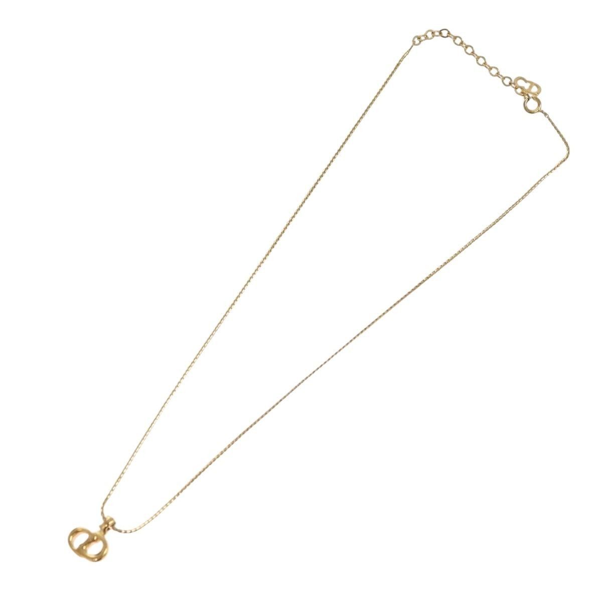 Dior Christian Dior CD Pendant Necklace Gold-plated Size ONE SIZE - 2 Thumbnail
