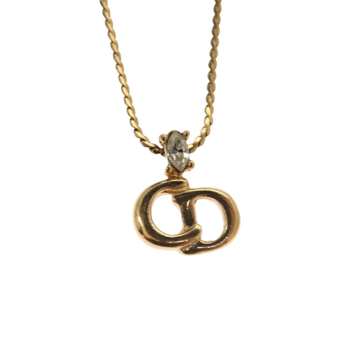 Dior Christian Dior CD Pendant Necklace Gold-plated Size ONE SIZE - 3 Thumbnail