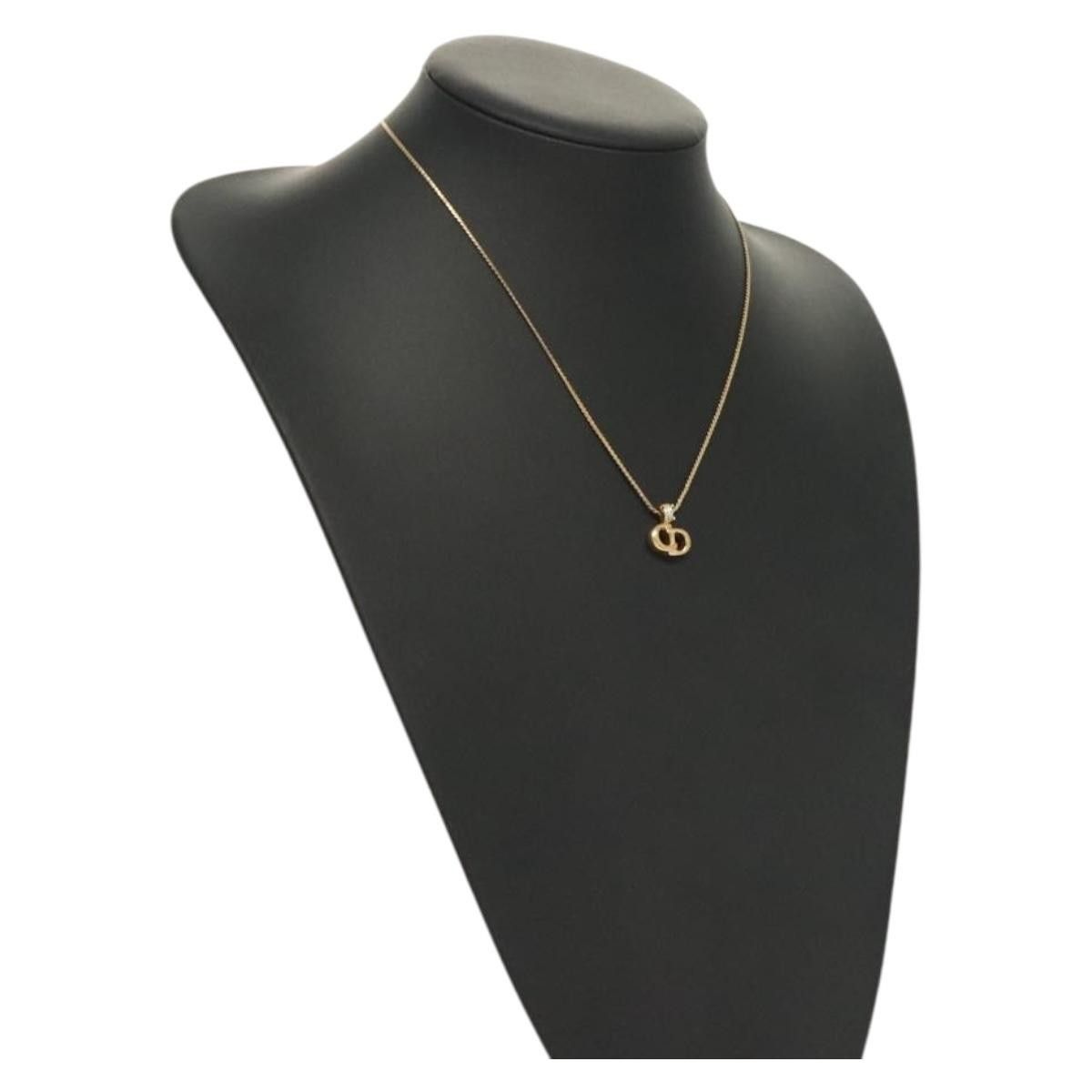 Dior Christian Dior CD Pendant Necklace Gold-plated Size ONE SIZE - 11 Thumbnail