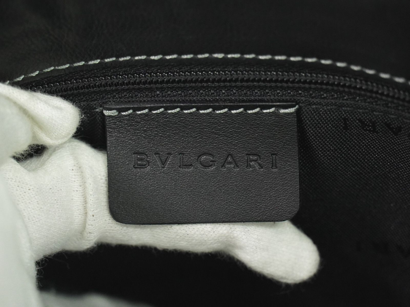 Bvlgari Bvlgari Embellished Logo Tote Bag Leather Size ONE SIZE - 4 Thumbnail