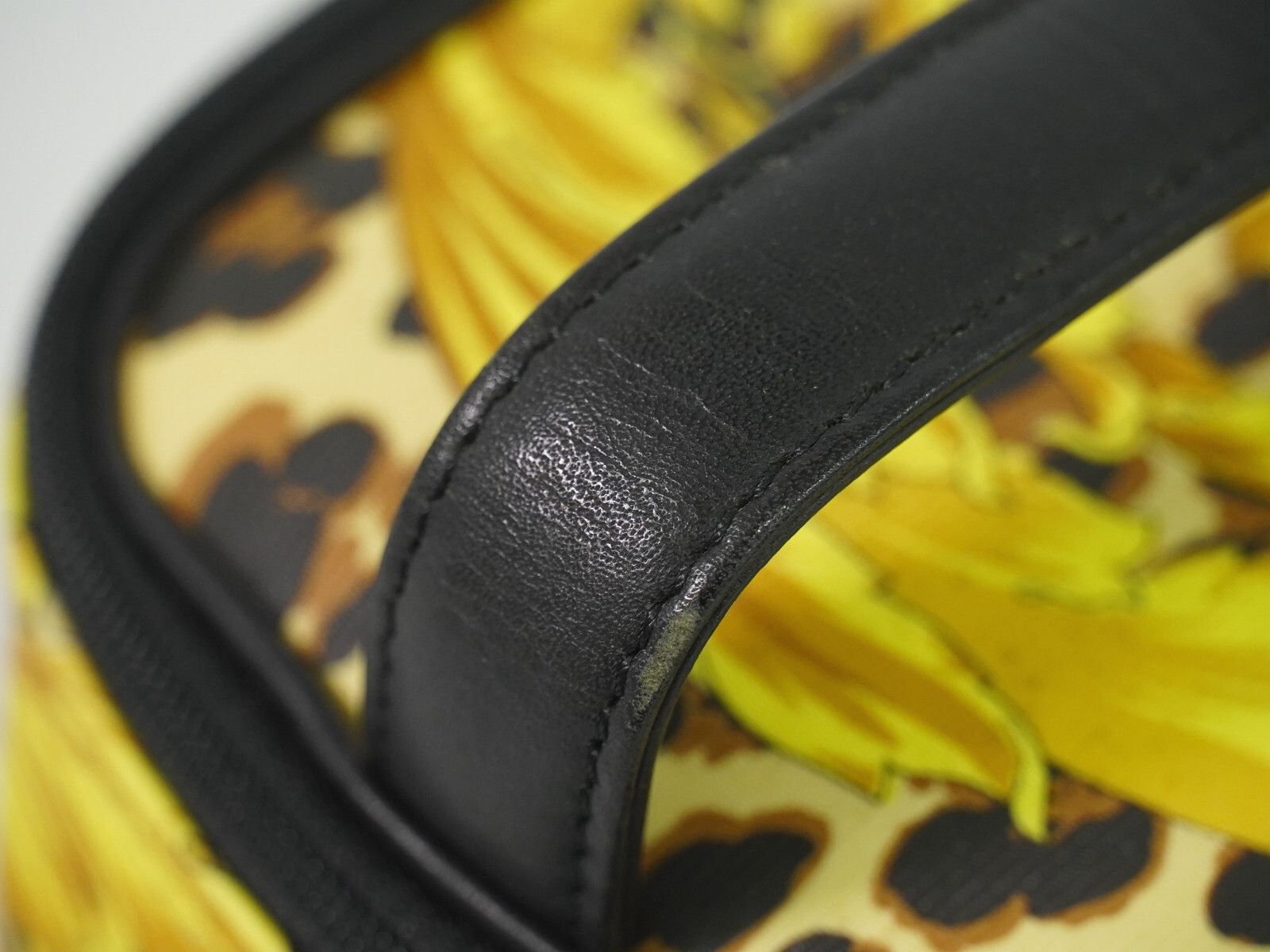 Versace Versace Vanity Hand Bag Canvas and Leather Size ONE SIZE - 9 Thumbnail