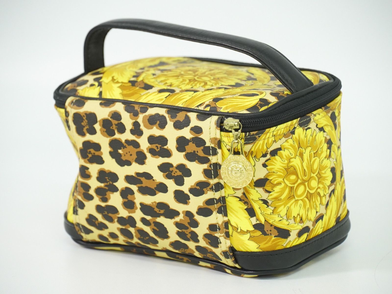 Versace Versace Vanity Hand Bag Canvas and Leather Size ONE SIZE - 2 Thumbnail