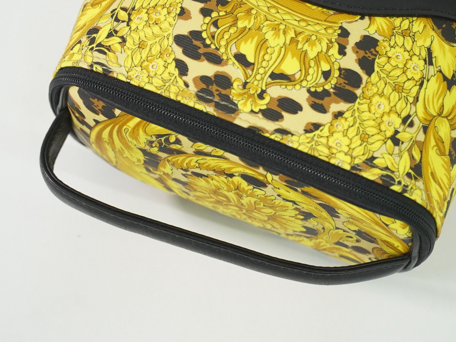 Versace Versace Vanity Hand Bag Canvas and Leather Size ONE SIZE - 6 Thumbnail
