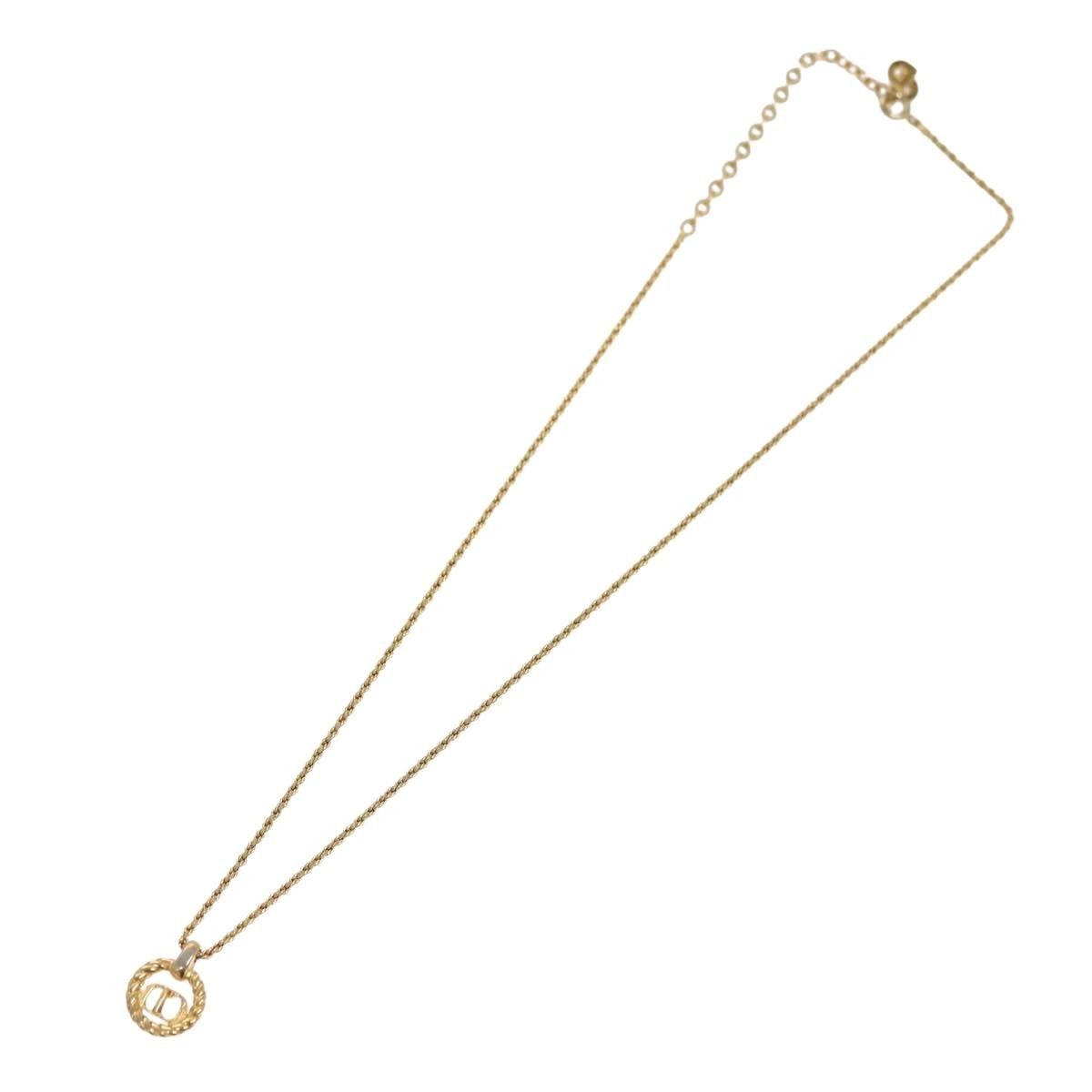 Dior Christian Dior CD Pendant Necklace Gold-plated Size ONE SIZE - 2 Thumbnail