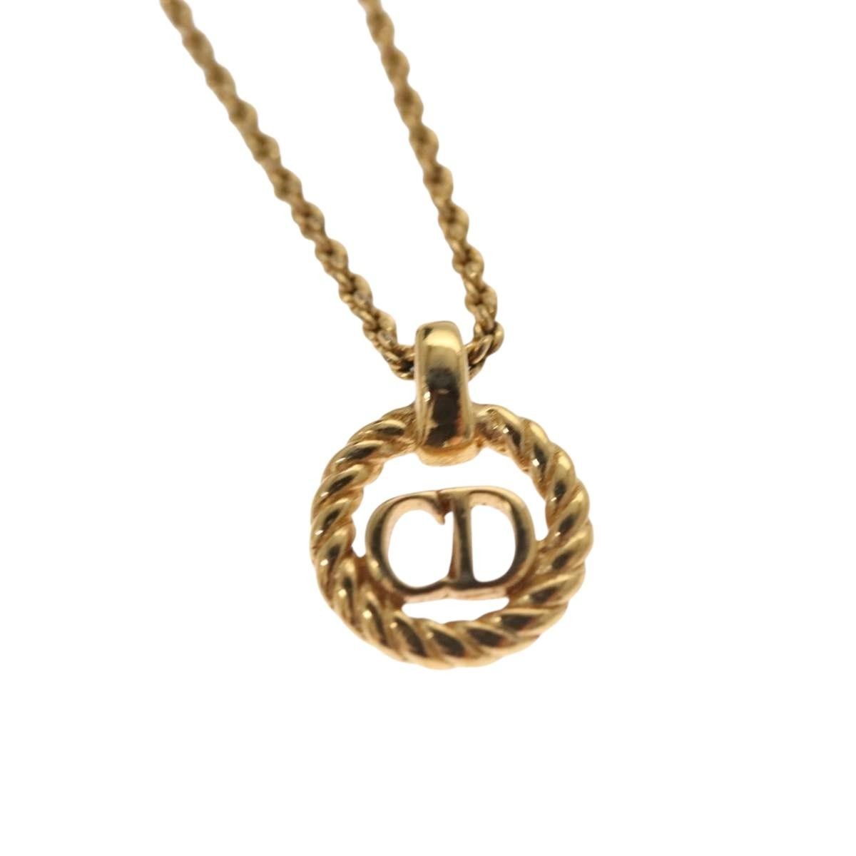 Dior Christian Dior CD Pendant Necklace Gold-plated Size ONE SIZE - 3 Thumbnail