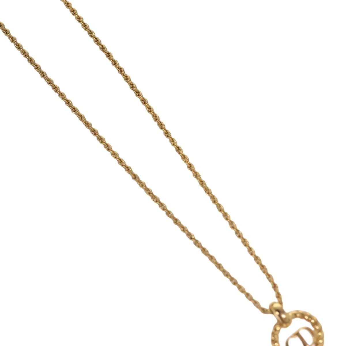Dior Christian Dior CD Pendant Necklace Gold-plated Size ONE SIZE - 5 Thumbnail