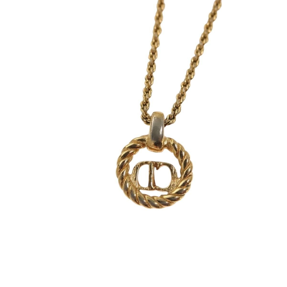 Dior Christian Dior CD Pendant Necklace Gold-plated Size ONE SIZE - 4 Thumbnail