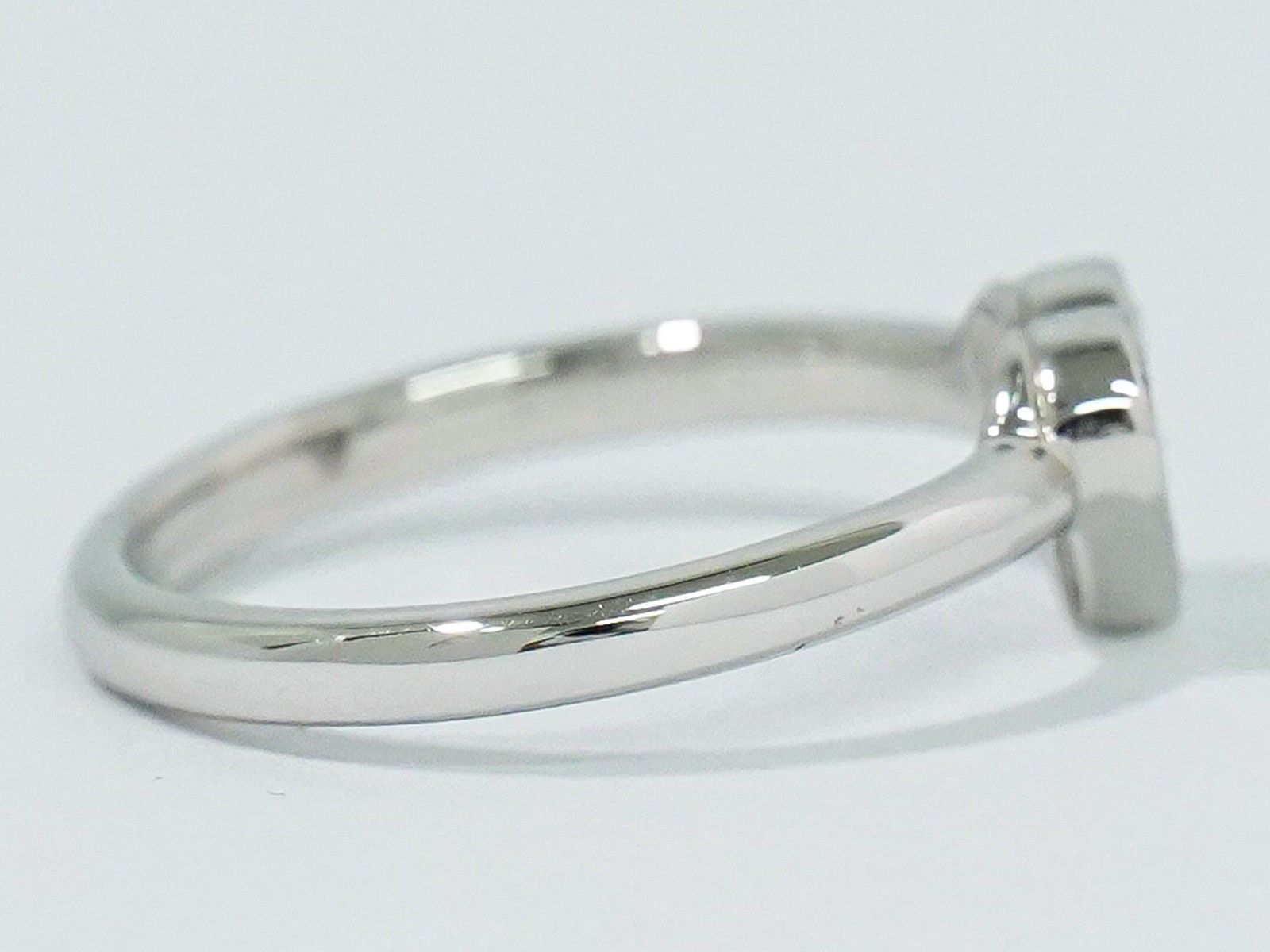 Tiffany & Co. Tiffany & Co. Sentimental Heart Charm Ring Platinum with Pave Diamonds Size ONE SIZE - 4 Thumbnail
