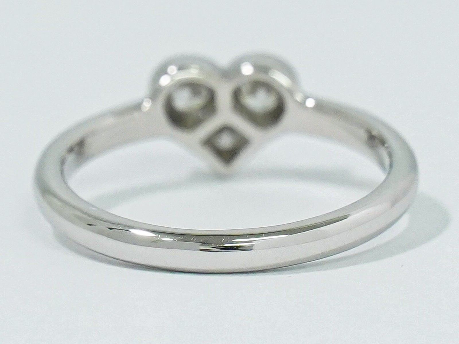 Tiffany & Co. Tiffany & Co. Sentimental Heart Charm Ring Platinum with Pave Diamonds Size ONE SIZE - 3 Thumbnail