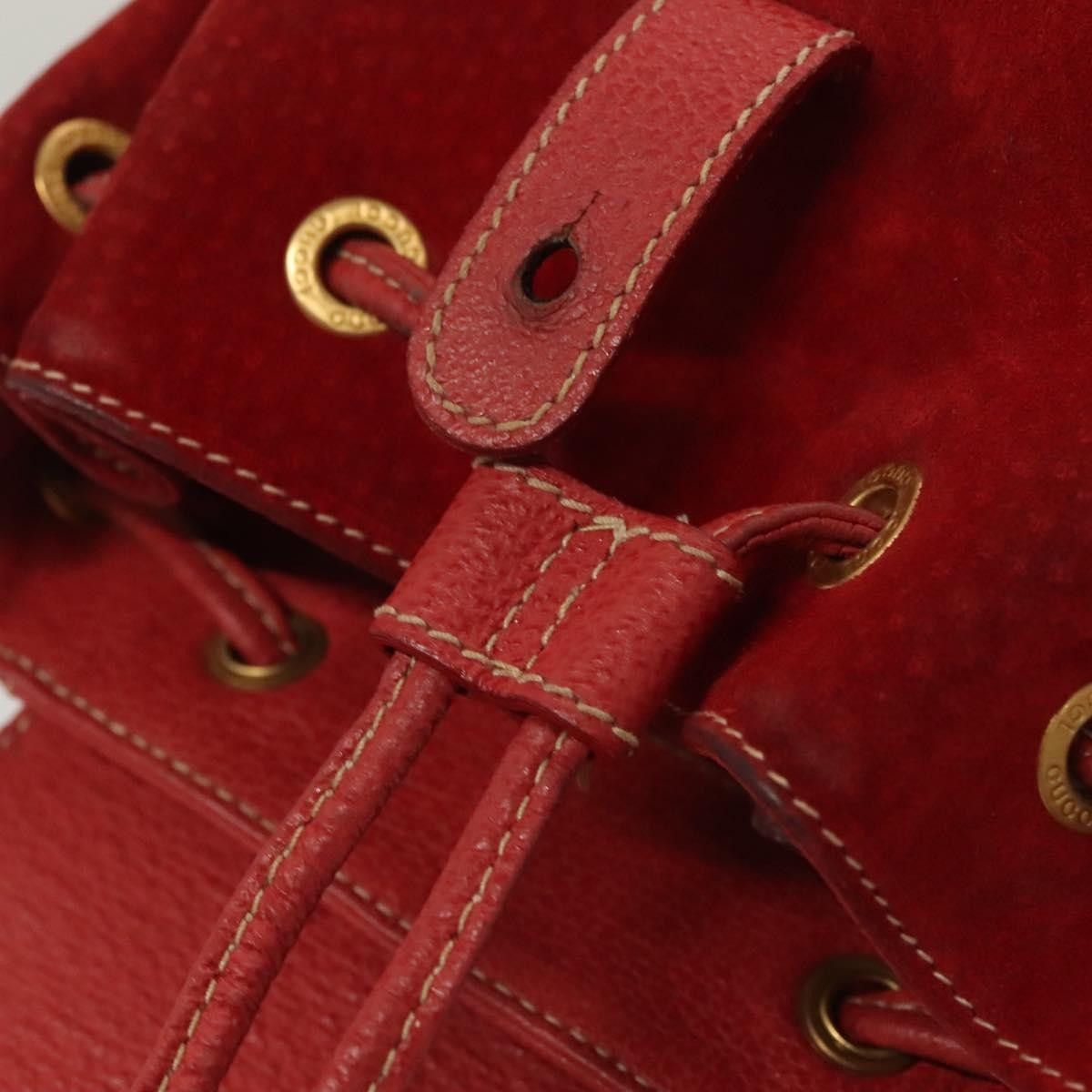 Gucci Gucci Vintage Bamboo Backpack Suede Size ONE SIZE - 23 Thumbnail