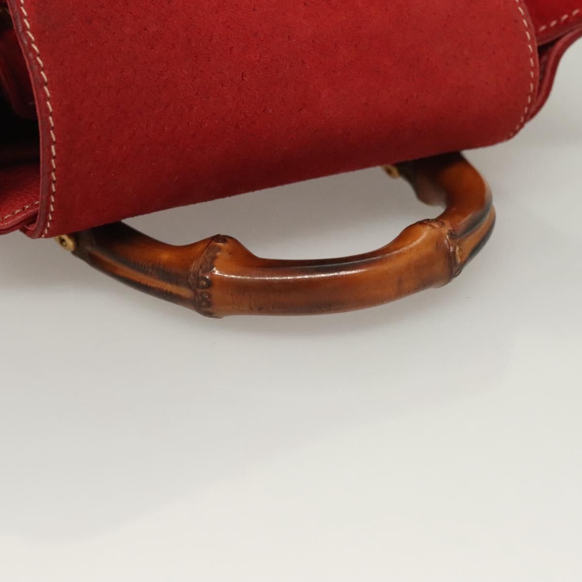 Gucci Gucci Vintage Bamboo Backpack Suede Size ONE SIZE - 15 Thumbnail