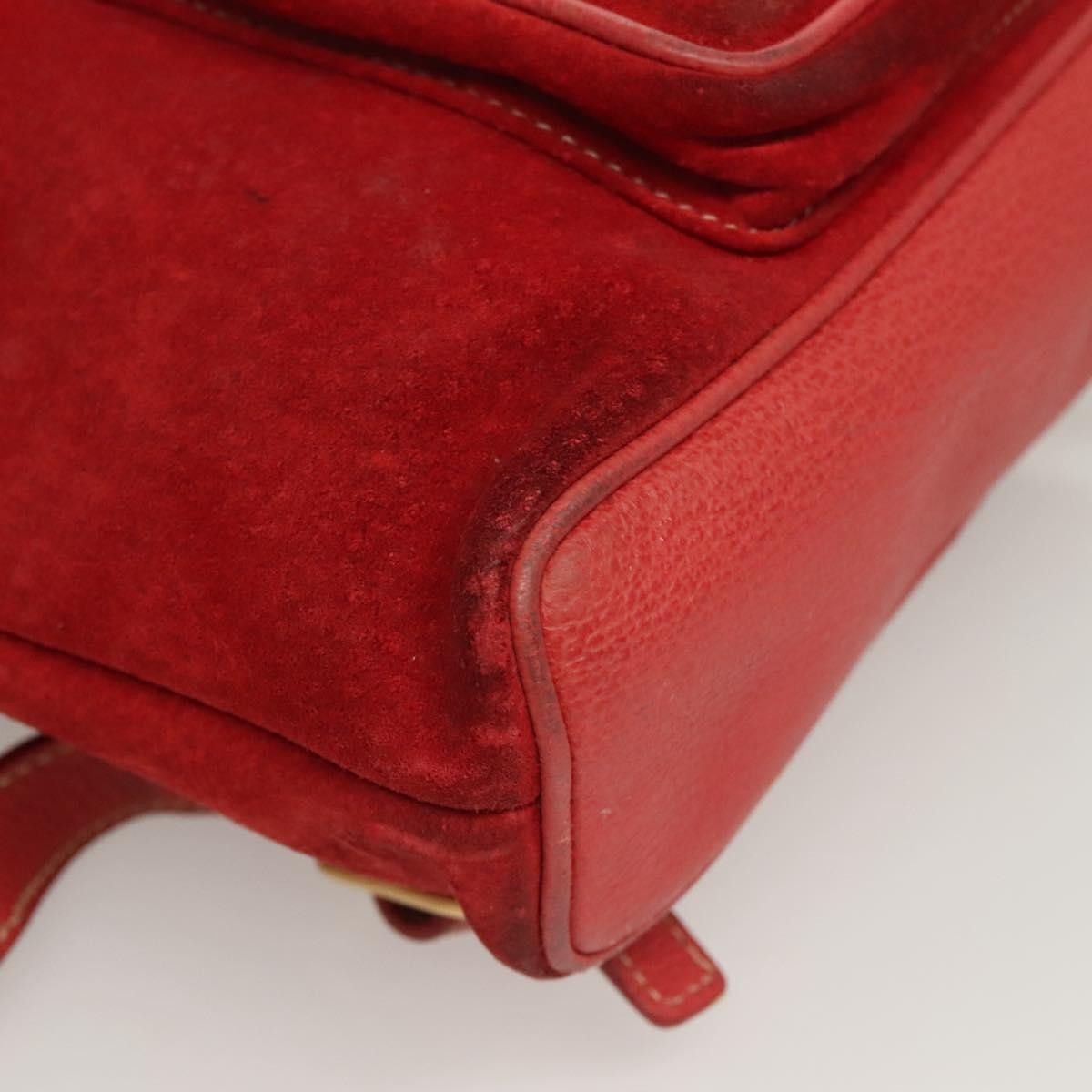 Gucci Gucci Vintage Bamboo Backpack Suede Size ONE SIZE - 11 Thumbnail