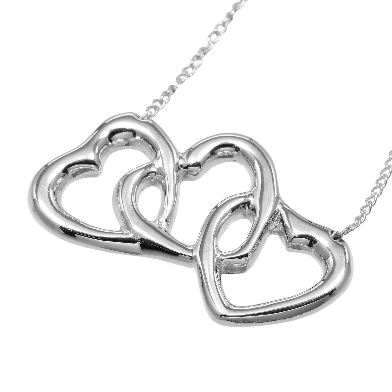 Tiffany & Co. Tiffany & Co. Triple Heart Pendant Necklace Sterling Silver Size ONE SIZE - 3 Thumbnail