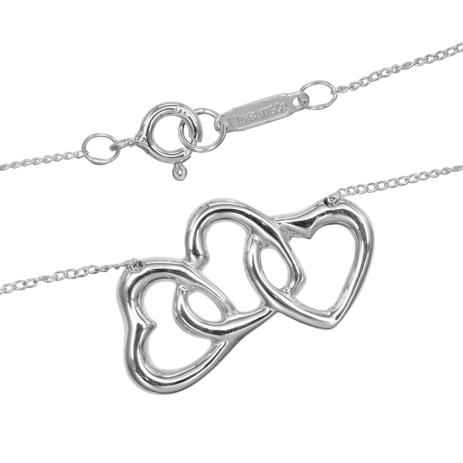 Tiffany & Co. Tiffany & Co. Triple Heart Pendant Necklace Sterling Silver Size ONE SIZE - 5 Thumbnail