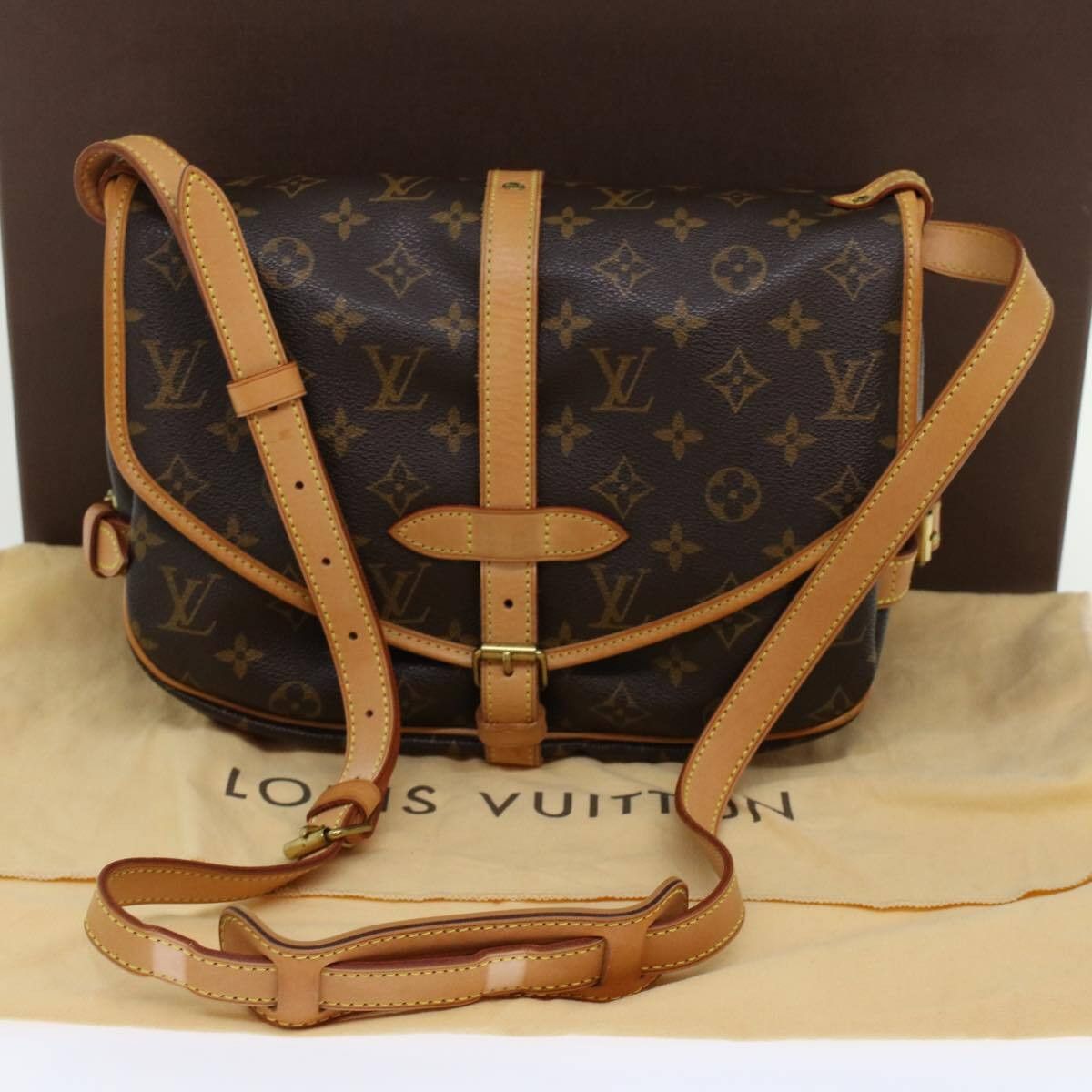 Louis Vuitton Louis Vuitton Saumur Handbag Monogram Canvas Size ONE SIZE - 13 Thumbnail