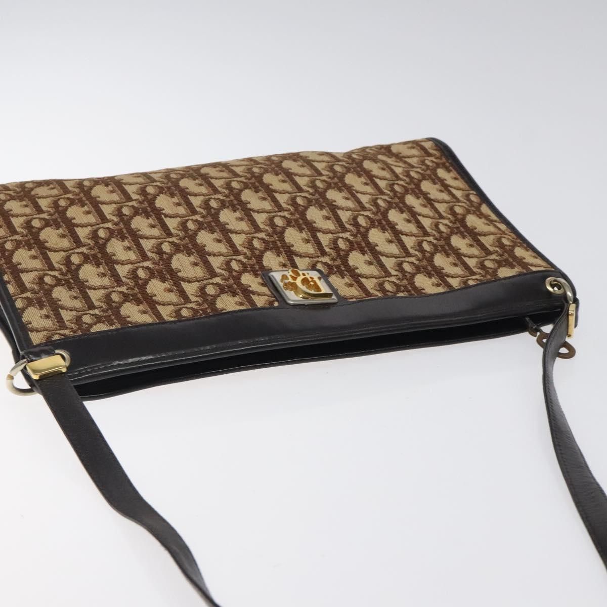 Dior Christian Dior Vintage Trotter Shoulder Bag Canvas Size ONE SIZE - 15 Thumbnail