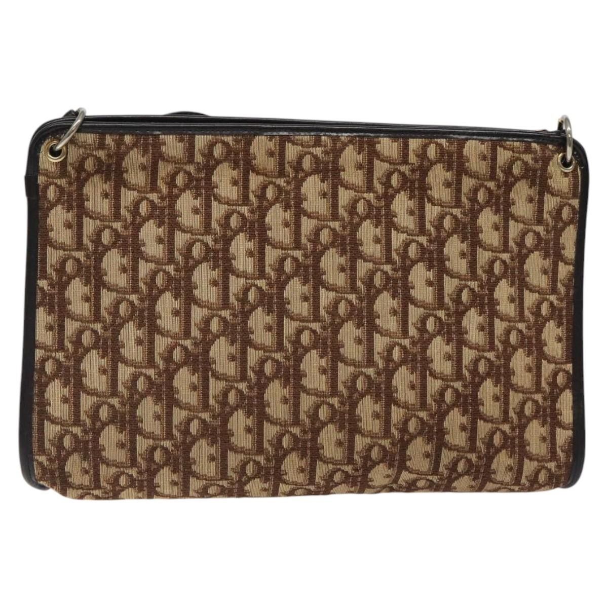 Dior Christian Dior Vintage Trotter Shoulder Bag Canvas Size ONE SIZE - 2 Thumbnail