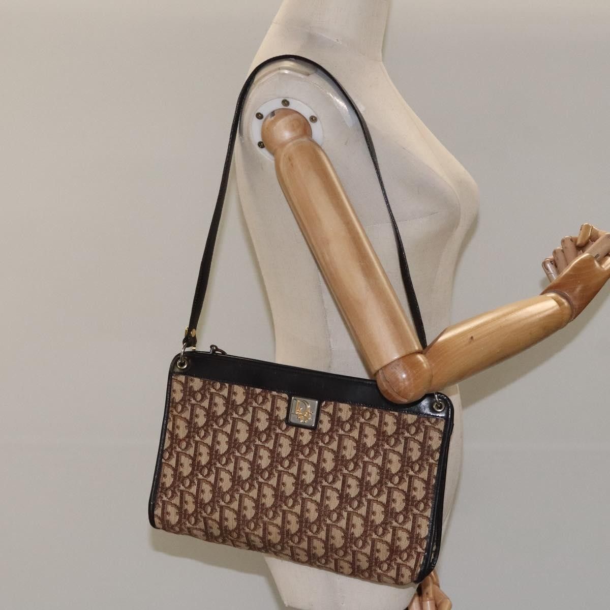 Dior Christian Dior Vintage Trotter Shoulder Bag Canvas Size ONE SIZE - 13 Thumbnail