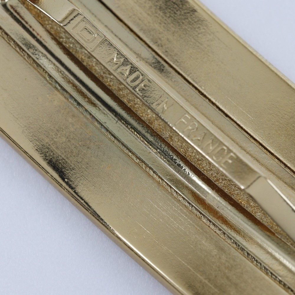 Chanel Chanel Barrettes Logo Chanel Plated Gold Size ONE SIZE - 4 Thumbnail