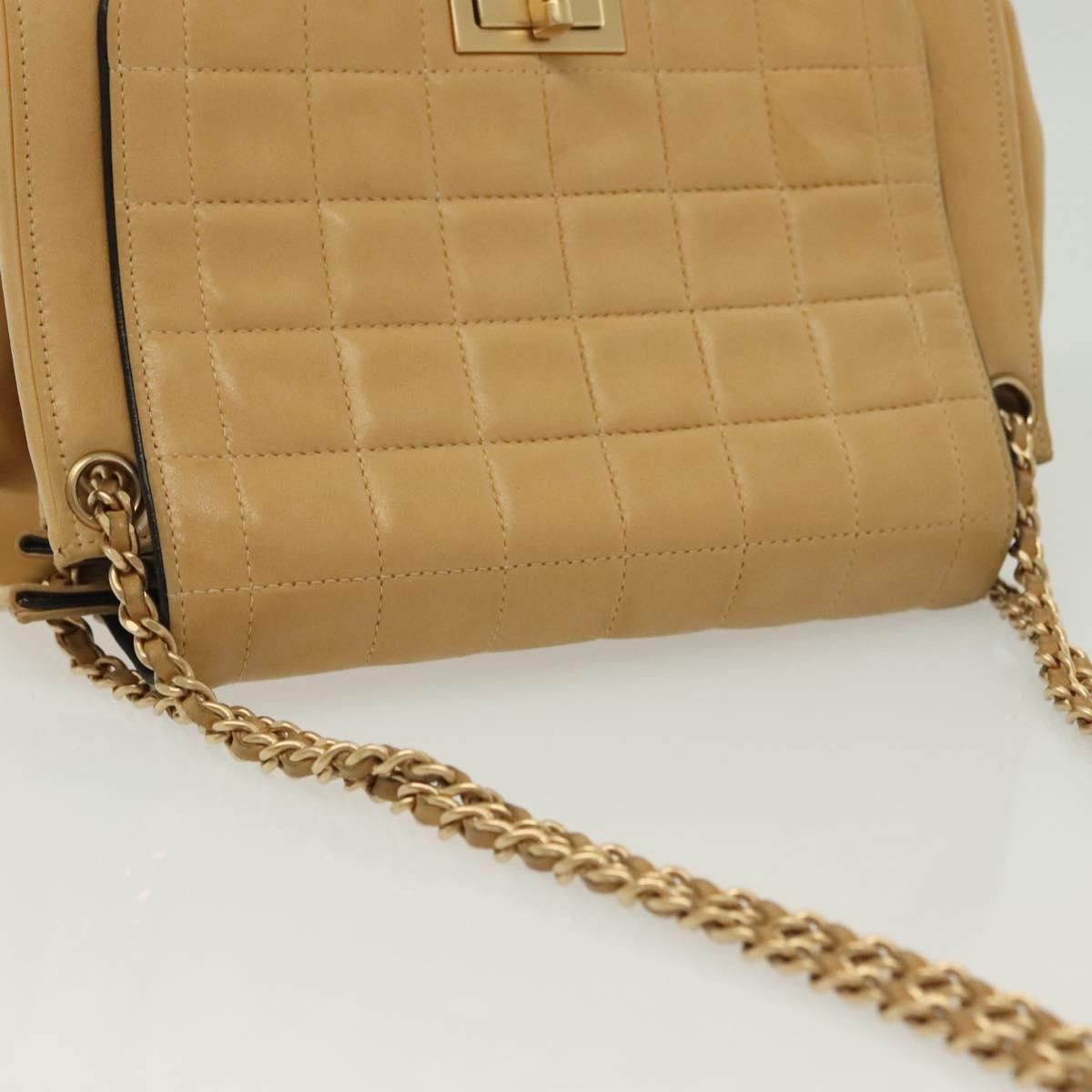 Chanel Chanel Chocolate Bar Flap Bag Quilted Lambskin Size ONE SIZE - 16 Thumbnail