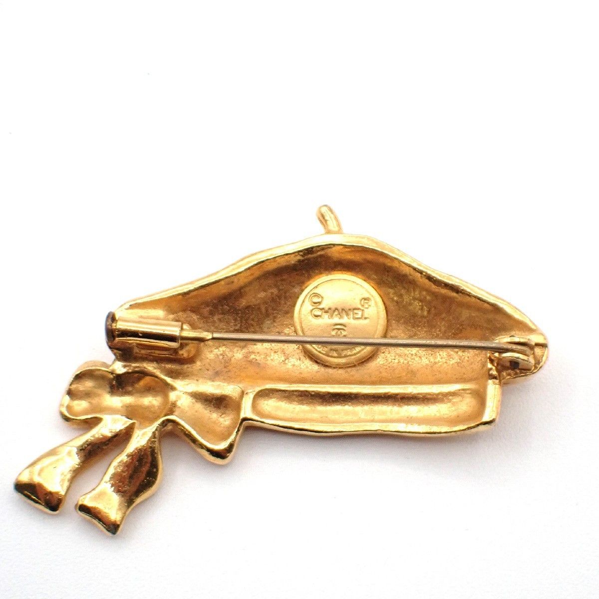 Chanel Chanel Beret Hat Brooch Gold Plated Size ONE SIZE - 2 Thumbnail