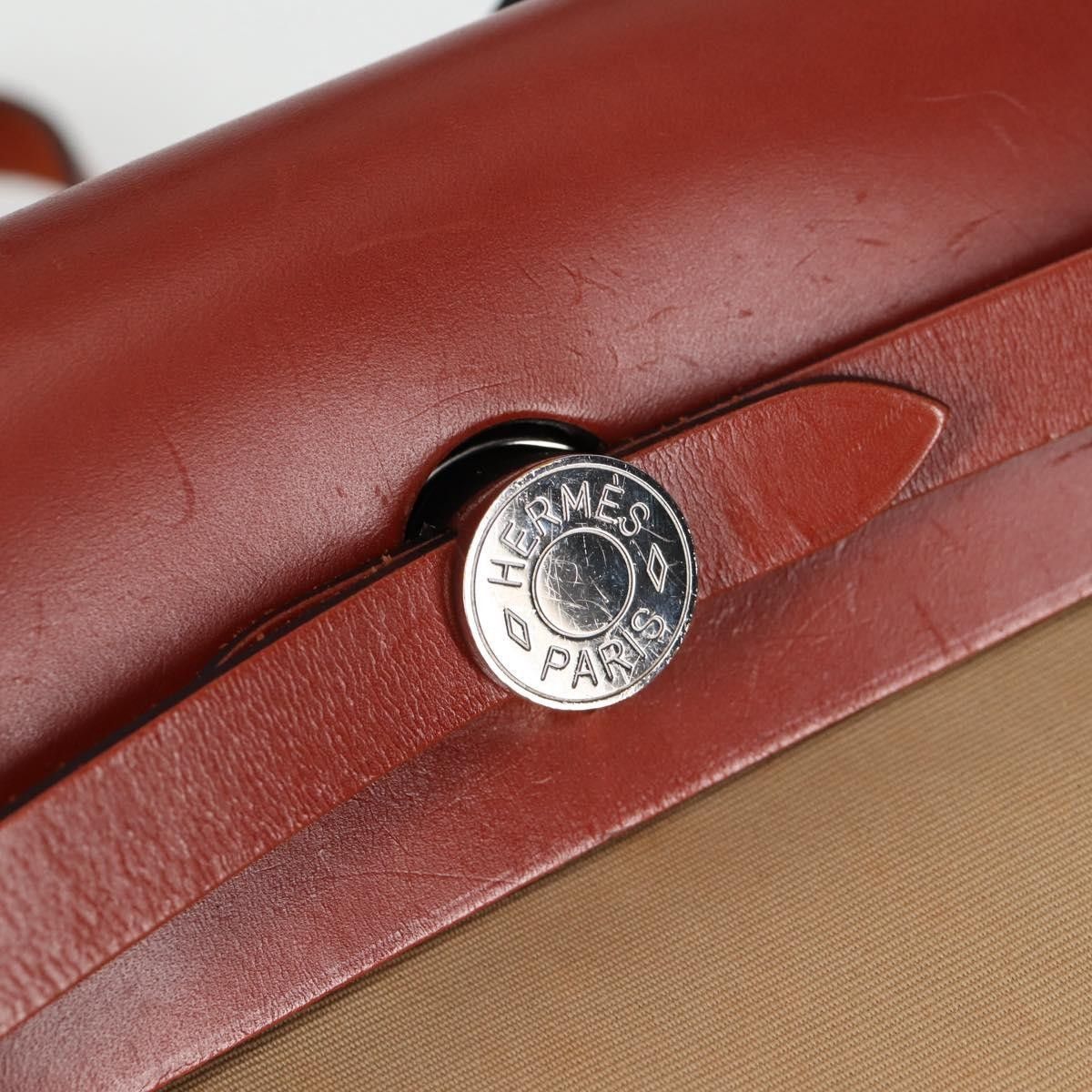 Hermes Hermes Herbag Zip Leather and Toile Size ONE SIZE - 23 Thumbnail