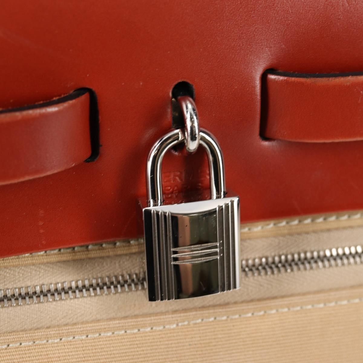 Hermes Hermes Herbag Zip Leather and Toile Size ONE SIZE - 14 Thumbnail