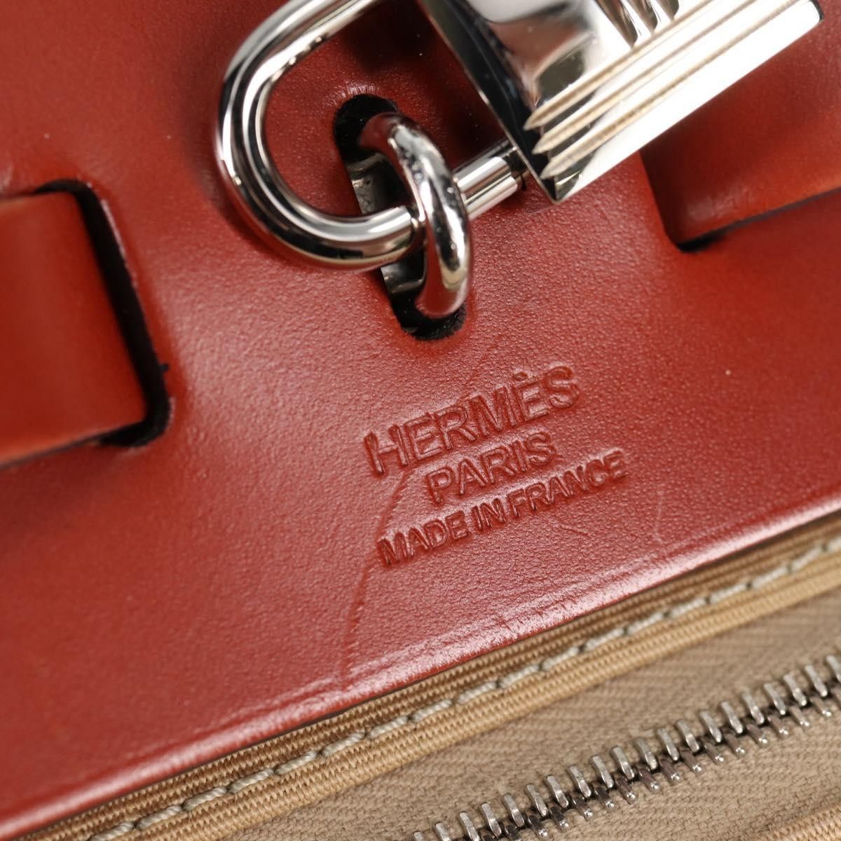 Hermes Hermes Herbag Zip Leather and Toile Size ONE SIZE - 6 Thumbnail