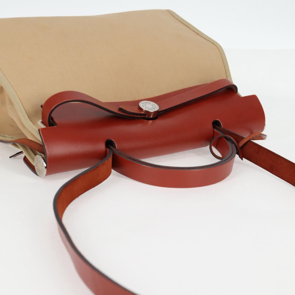 Hermes Hermes Herbag Zip Leather and Toile Size ONE SIZE - 16 Thumbnail