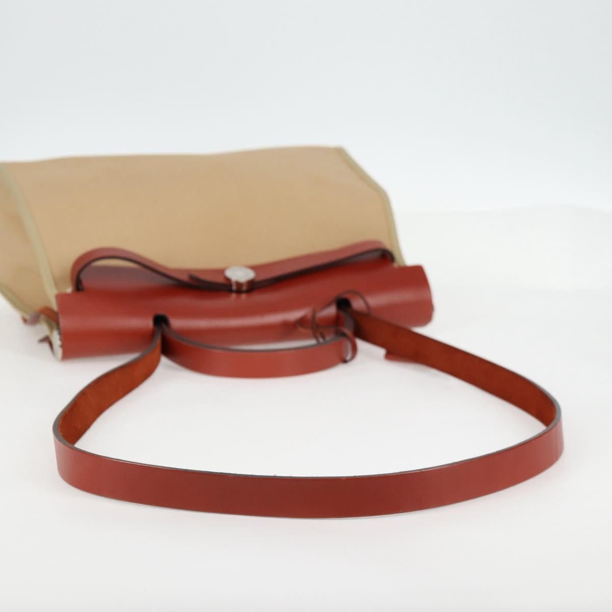 Hermes Hermes Herbag Zip Leather and Toile Size ONE SIZE - 7 Thumbnail