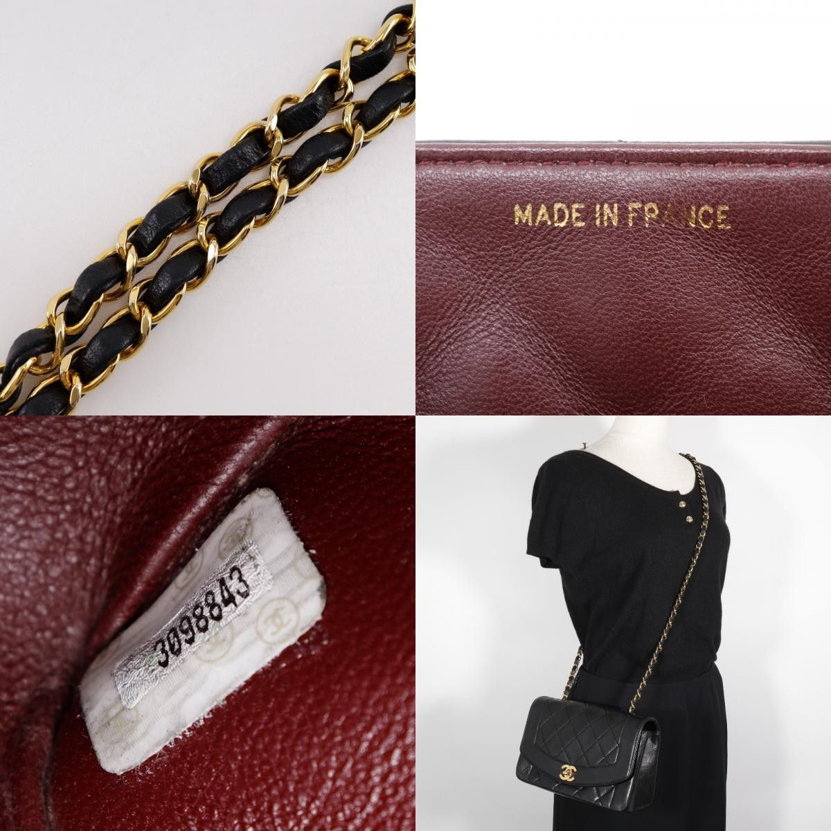 Chanel Chanel Diana Flap Bag Quilted Lambskin Size ONE SIZE - 4 Thumbnail