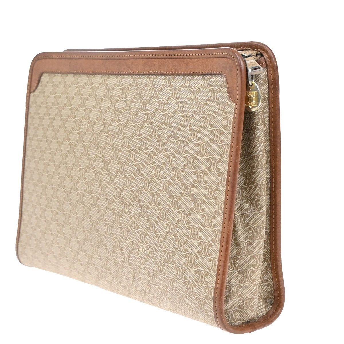 Celine Celine Macadam Pochette Canvas and Leather Size ONE SIZE - 4 Thumbnail