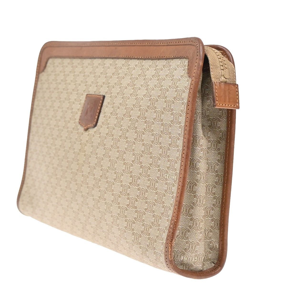 Celine Celine Macadam Pochette Canvas and Leather Size ONE SIZE - 3 Thumbnail
