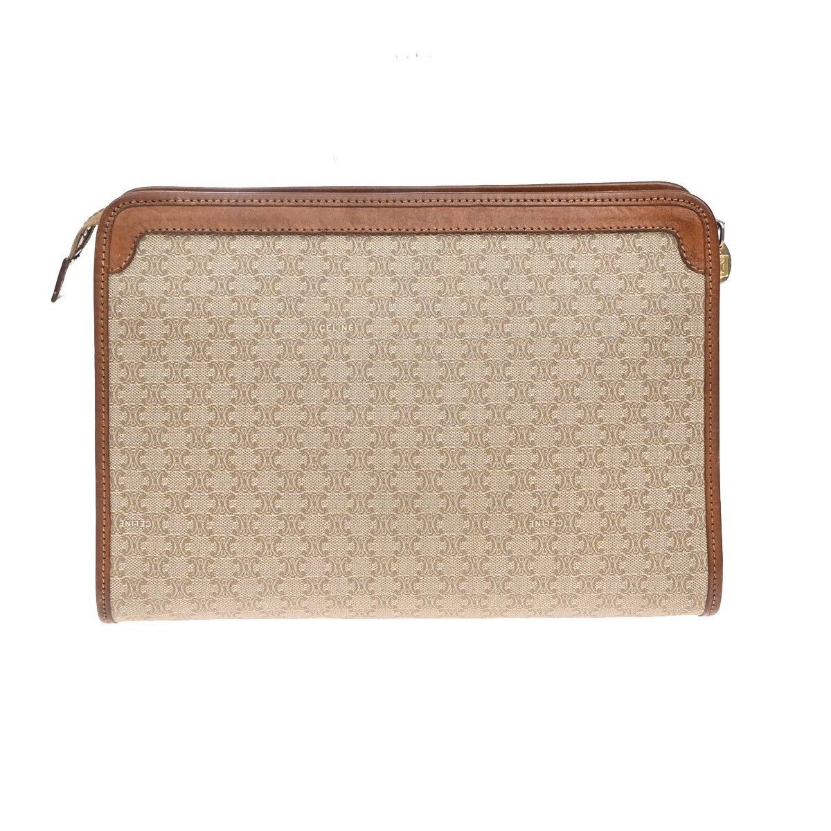 Celine Celine Macadam Pochette Canvas and Leather Size ONE SIZE - 2 Thumbnail