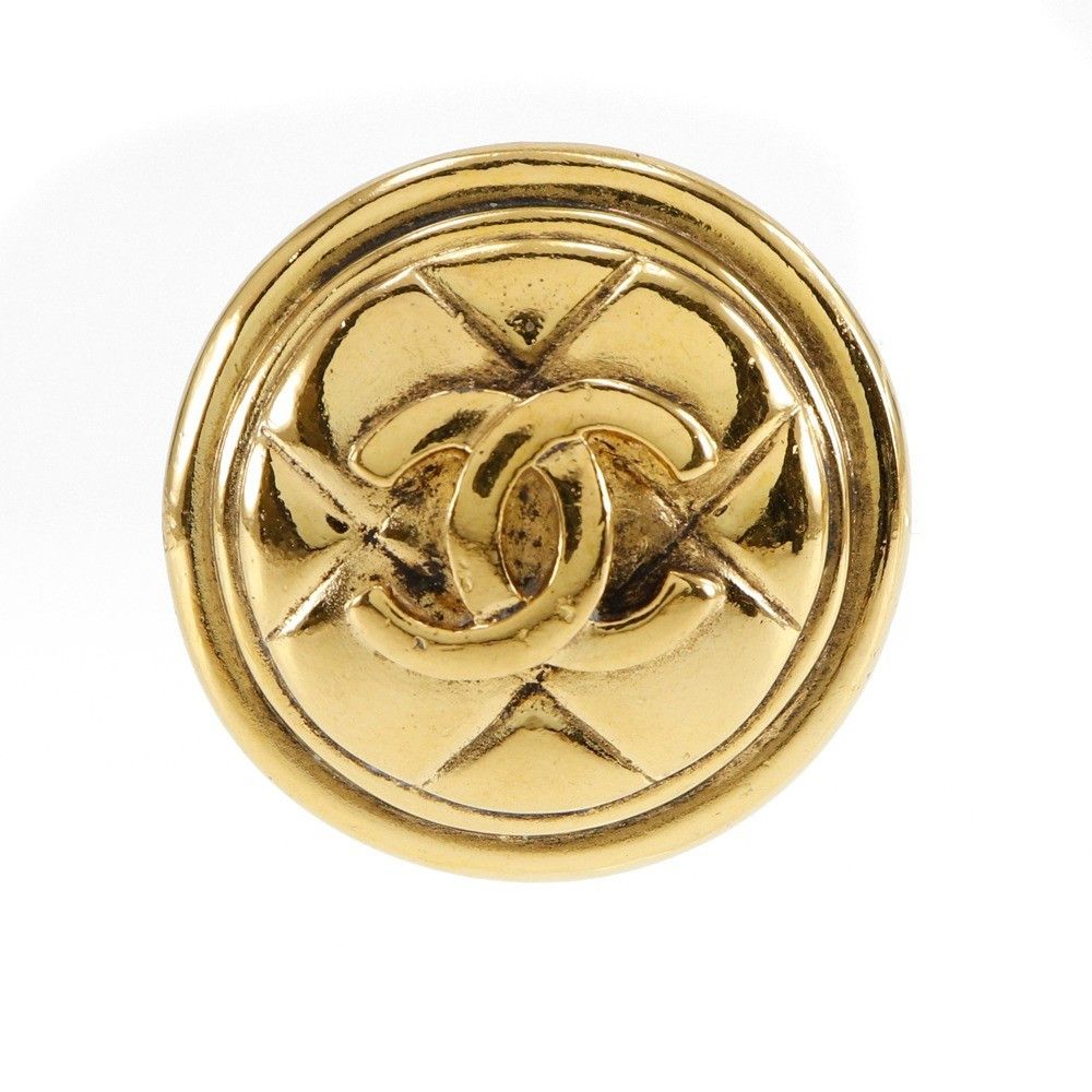 Chanel Chanel Vintage Round CC Clip-On Earrings Metal Size ONE SIZE - 4 Thumbnail