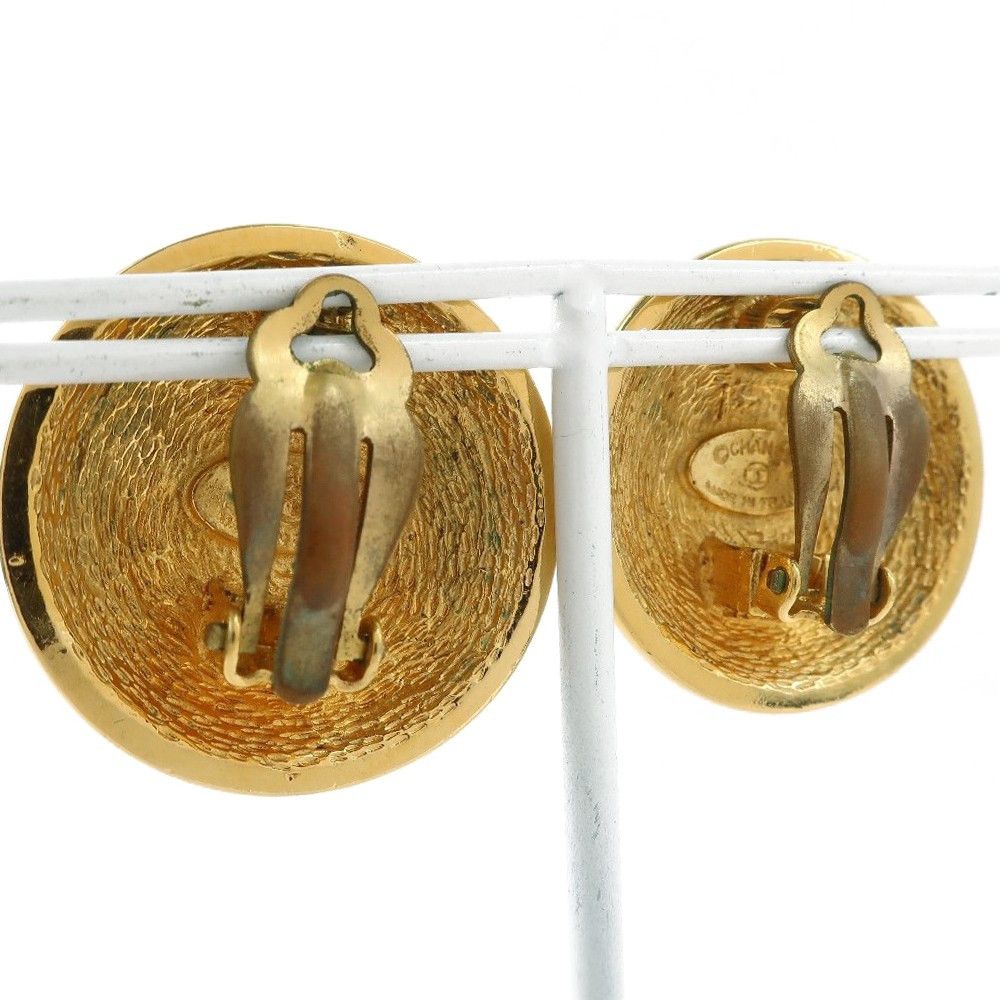 Chanel Chanel Vintage Round CC Clip-On Earrings Metal Size ONE SIZE - 2 Thumbnail