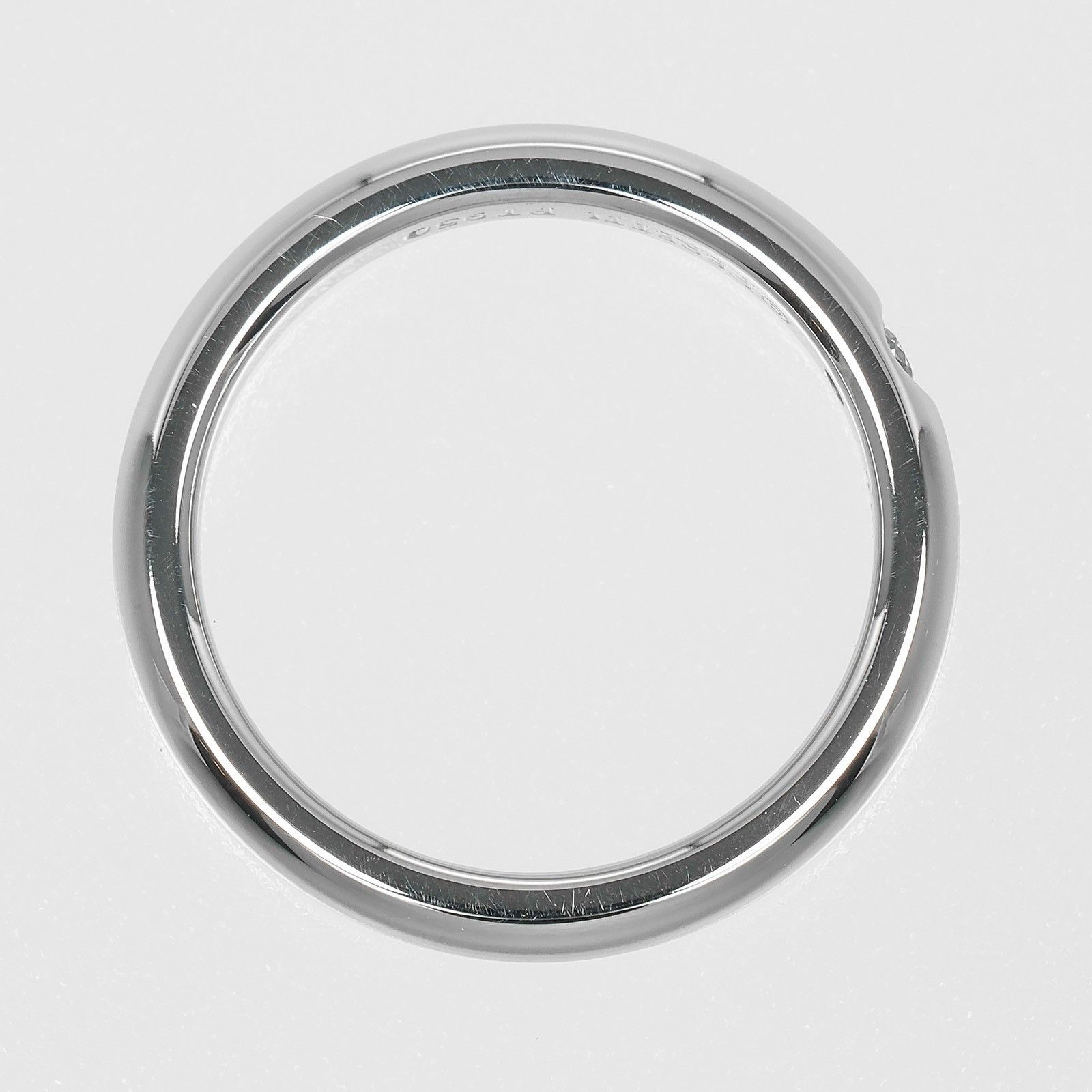Tiffany & Co. Tiffany & Co. Elsa Peretti 1 Diamond Stacking Band Ring 950 Platinum with Diamond Size ONE SIZE - 6 Thumbnail