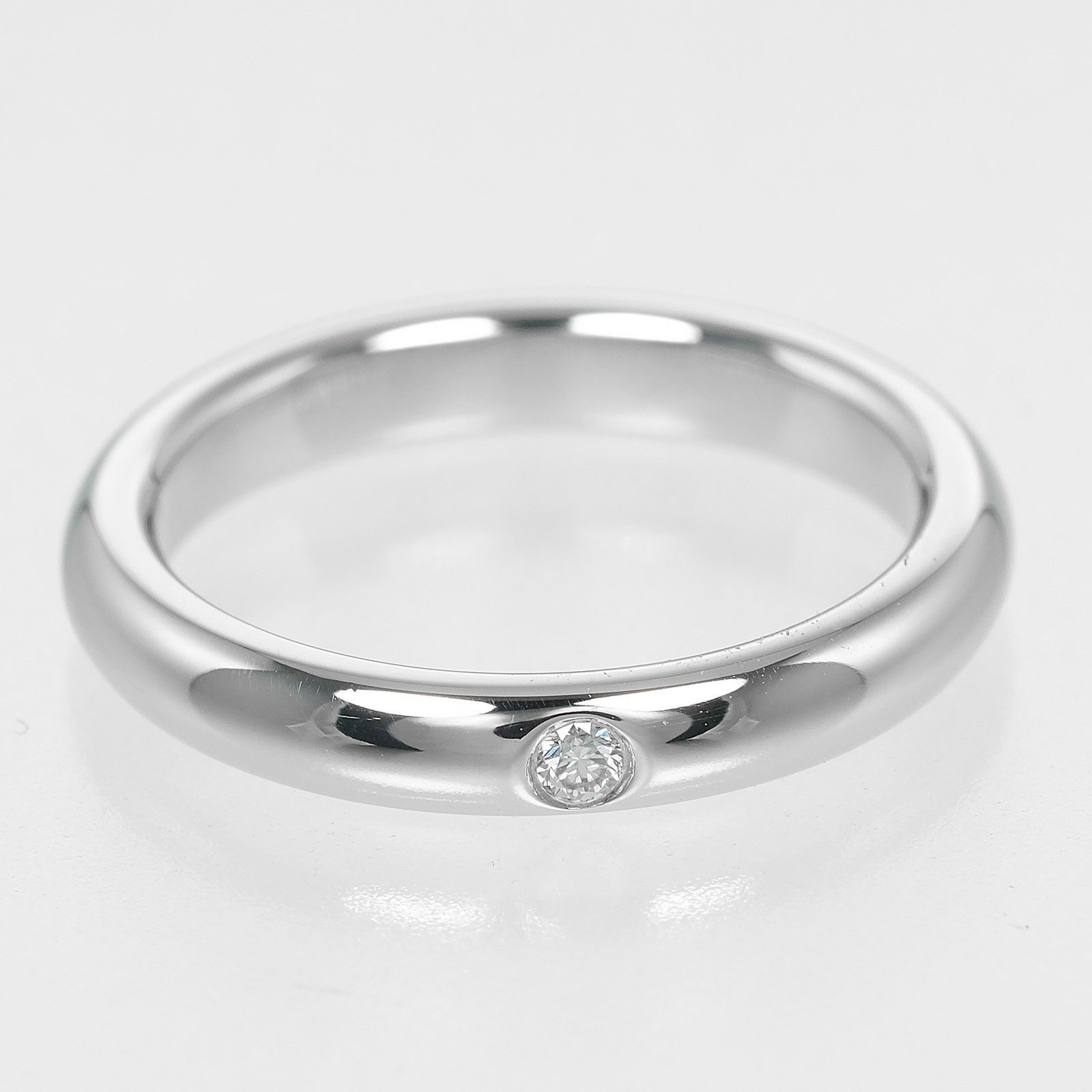 Tiffany & Co. Tiffany & Co. Elsa Peretti 1 Diamond Stacking Band Ring 950 Platinum with Diamond Size ONE SIZE - 2 Thumbnail