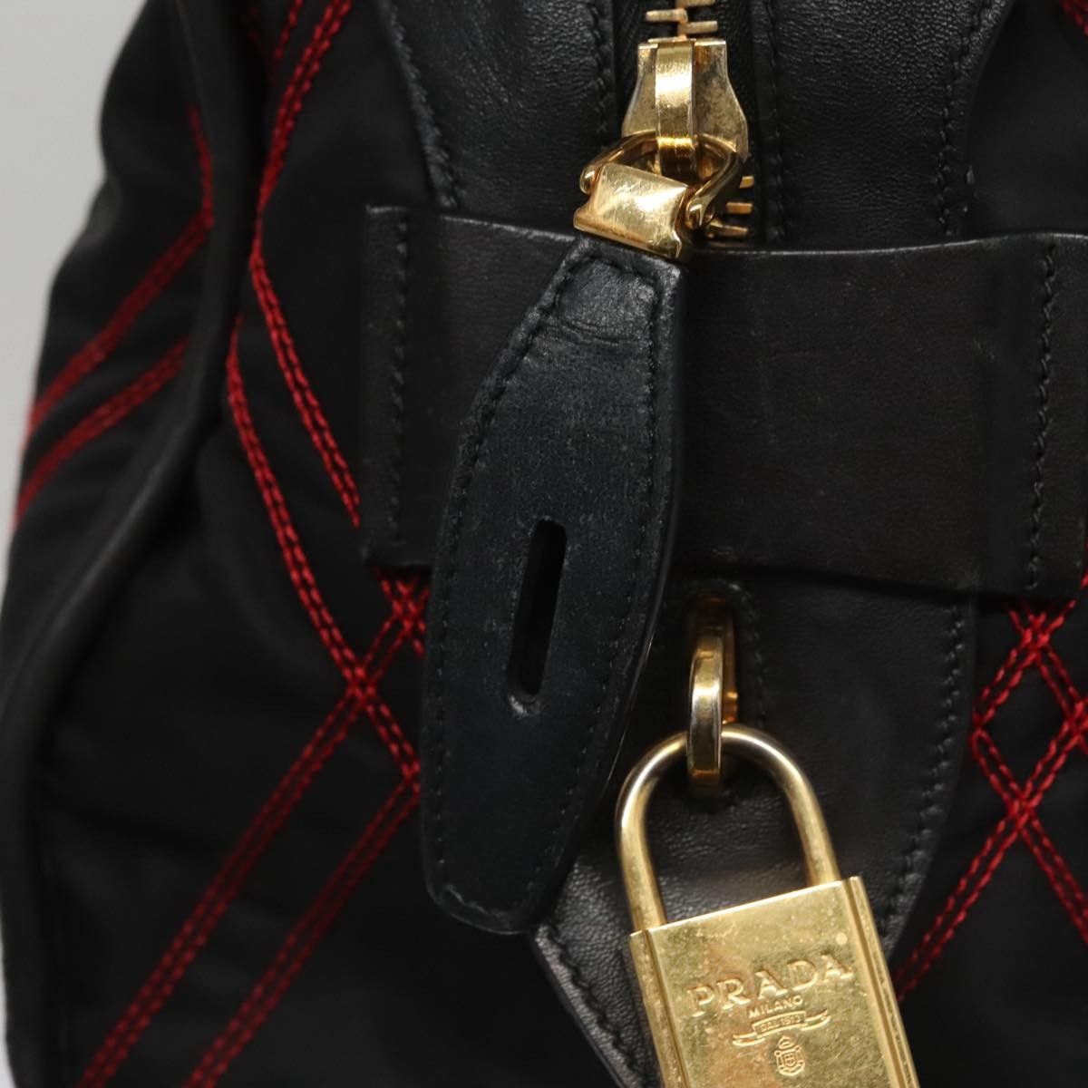 Prada Prada Convertible Boston Bag Vitello Shine Size ONE SIZE - 10 Thumbnail