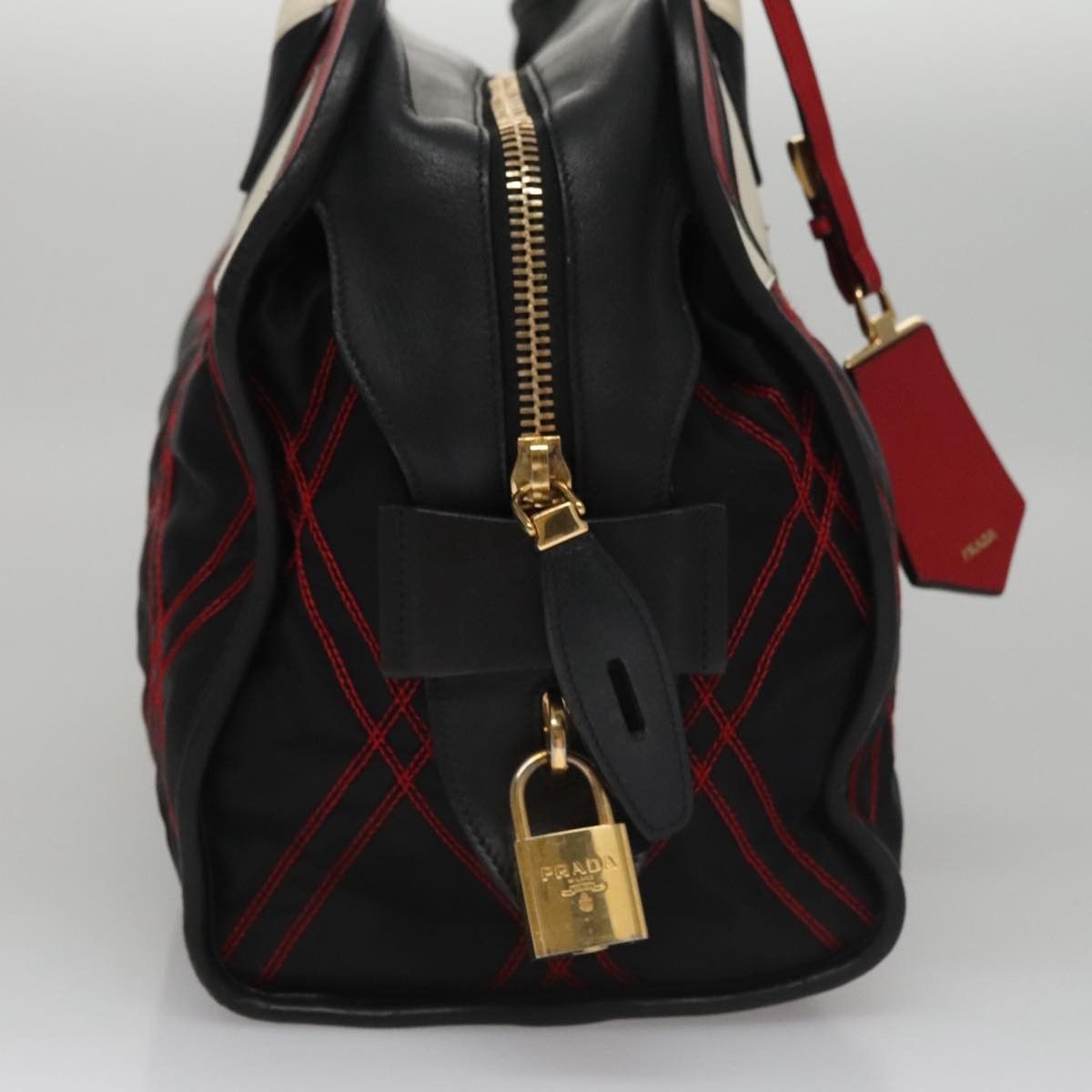 Prada Prada Convertible Boston Bag Vitello Shine Size ONE SIZE - 5 Thumbnail