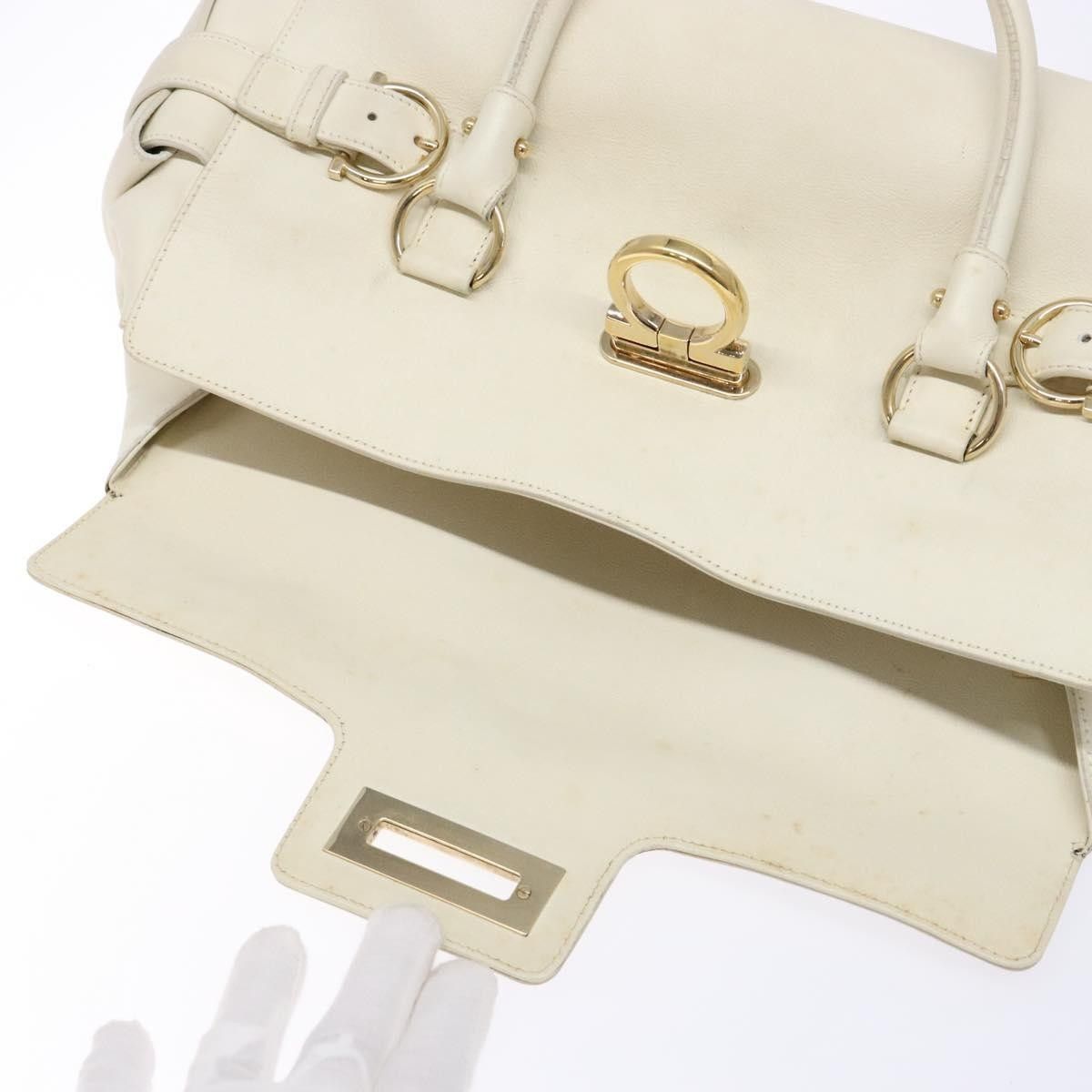 Salvatore Ferragamo Salvatore Ferragamo Gancini top handle Leather Size ONE SIZE - 17 Thumbnail