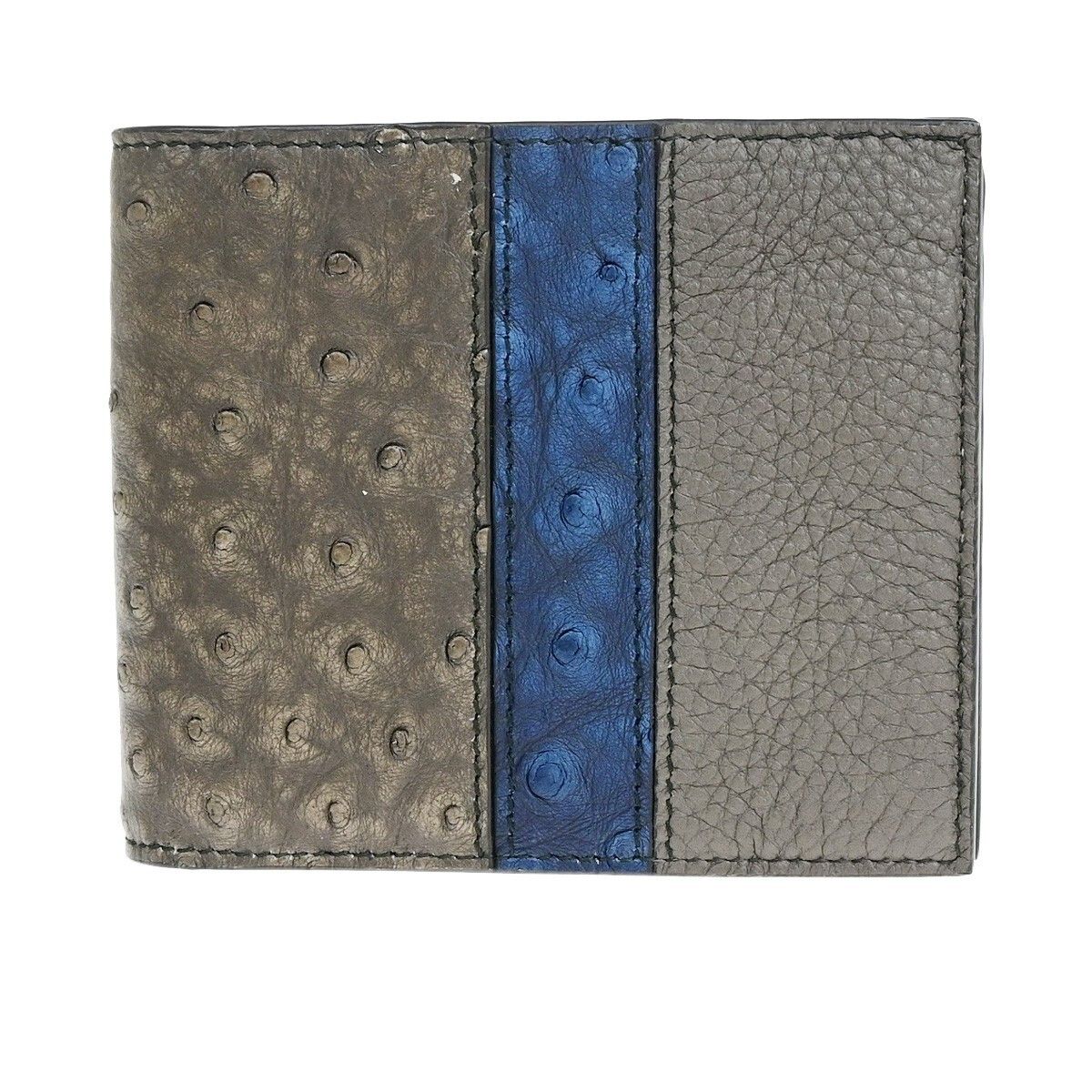 Bottega Veneta Bottega Veneta Compact Bifold Wallet Embossing Leather Size ONE SIZE - 2 Thumbnail