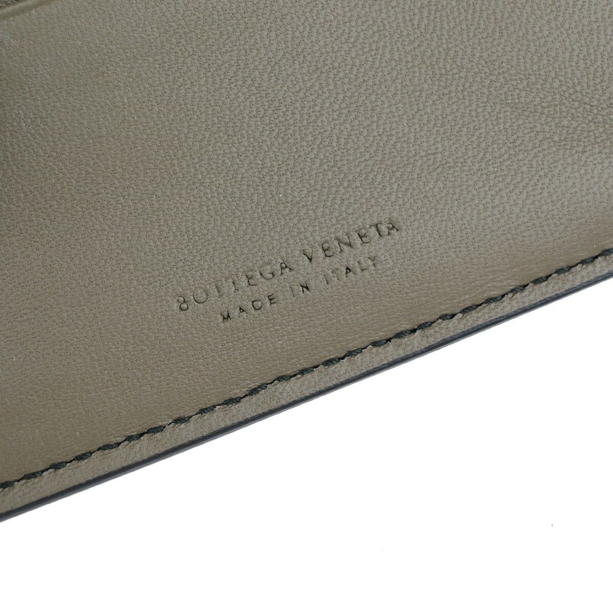 Bottega Veneta Bottega Veneta Compact Bifold Wallet Embossing Leather Size ONE SIZE - 6 Thumbnail