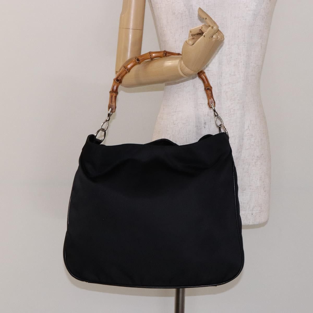 Gucci Gucci Vintage Bamboo Handle Tote Nylon Size ONE SIZE - 20 Thumbnail